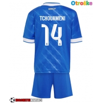 Otroške Nogometnih dresov Real Madrid Aurelien Tchouameni #14 Tretji 2025-26 Kratki rokavi (+ hlače)